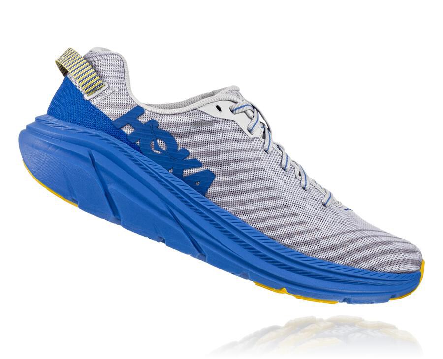 Hoka One One Running Shoes Mens Grey/Blue - Rincon - 68412VOGA